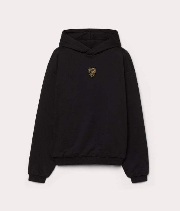 Patch heart hoodie