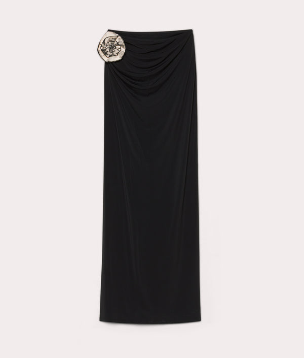 Black maxi skirt