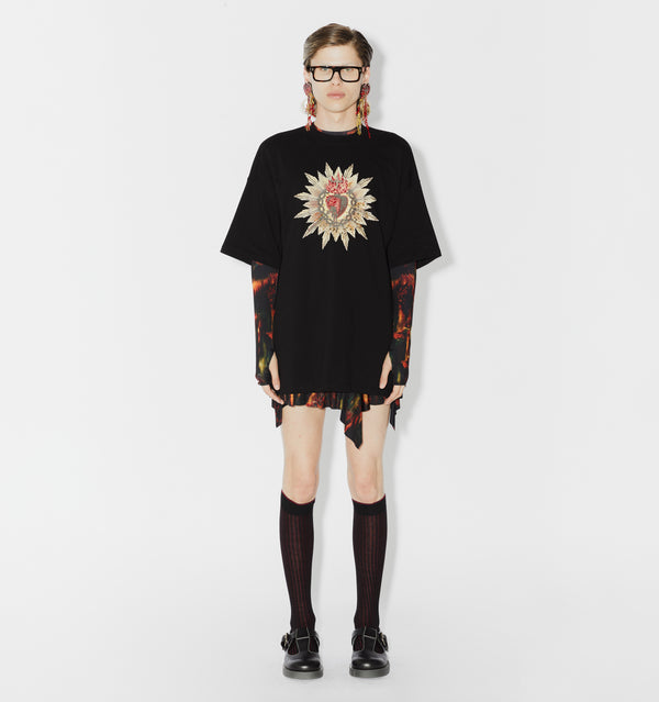 Embroidered Sacro Heart T-shirt